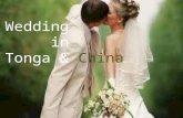 Wedding comparison between China&Tonga