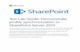 Demonstrate profile synchronization in SharePoint Server 2013