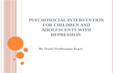 psychosocial intervention for children and adolescents with depression