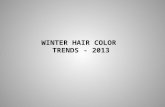 Winter hair color trends 2013