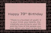 Happy 70th birthday