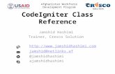 CodeIgniter Class Reference