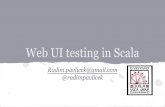 Web ui testing