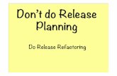 Don't do release planning