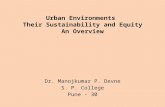 Sustainable and Equitable Urban Environments