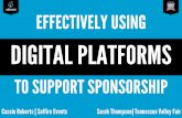 Effectively Using Digital Platforms to Support Sponsorship