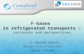 Gerald Cavalier - Cemafroid - F-GAS NEL TRASPORTO REFRIGERATO: SITUAZIONE E  PROSPETTIVE