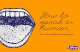 How to Speak in Human