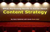 What Marketing Needs to Know about Content Strategy