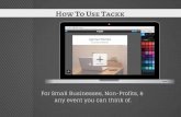 How to use Tackk for small businesses, non-profits or any event you can think of