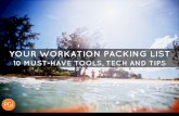 Workation Packing List: 10 Must-have Tools, Tech & Tips