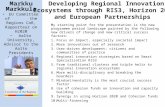 Developing Regional Innovation Ecosystems through RIS3, Horizon 2020 and European Partnerships - Markku Markkula