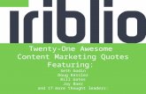 Awesome Content Marketing Quotes From 21 Thought Leaders