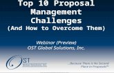 Top 10 Proposal Management Challenges and How to Overcome Them Webinar Preview