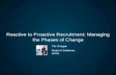 Reactive to Proactive Recruitment: Managing the Phases of Change | Talent Connect Vegas 2013