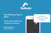 Fosbury iBeacon Webinar: Drive store traffic with mobile promotions