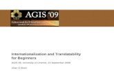 Internationalization and Translatability for Beginners