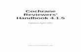 Cochrane riviewr handbook