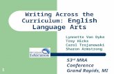 Writing Across the Curriculum (MRA 2009)