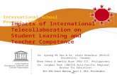 Impacts of International  Telecollaboration on Student Learning and Teacher Competence
