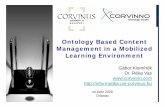 Ontology Based Content Management in a Mobilized LearningEnvironment