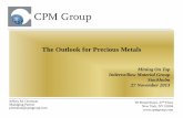 Outlook for precious metals prices