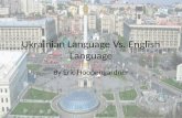 Ukrainian language vs english