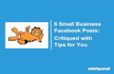 6 Small Business Facebook Posts: Critiqued with Tips for You