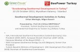 Geothermal Development in Turkey