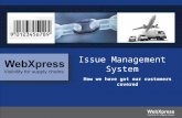 WebXpress Issue Management System