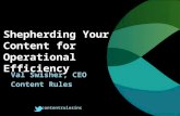 Shepherding Your Content for Operational Efficiency