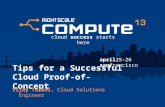 Tips For a Successful Cloud Proof-of-Concept - RightScale Compute 2013