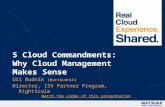 5 Cloud Commandments - Why Cloud Management Makes Sense