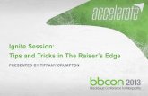 Ignite Session: Tips & Tricks in The Raiser's Edge