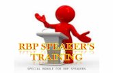 Speaker’s training