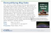 DataEd Online: Demystifying Big Data