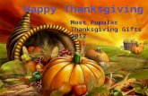 Most Popular Thanksgiving Gifts 2012