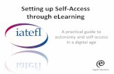 Iatefl setting up self access through e-learning