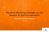 Merja Fischer, Wartsila Corporation - Positive Working Climate as means to Lead Success