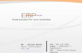 Erp Presentation by Vision Raval
