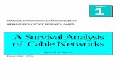 A Survival Analysis of Cable Networks