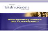 Embracing Marketing Operations: What Is It And Why Bother