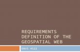 Requirements Definitions Of The Geospatial Web Oct27 V1 Mm