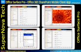 Office Surface Pro: Office 365 SharePoint Mobile Client Apps for iOS