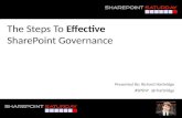 The Steps To Effective Governance - SharePoint Saturday New York