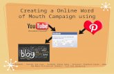 New Media Communication: Using Word of Mouth Marketing Online