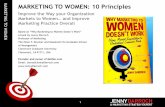 Marketing to Women: 10 Principles