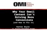 Why Your Email Content Isn't Driving More Conversions