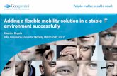 Adding a flexible mobility solution in a stable IT environment successfully - Capgemini