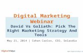 David Vs Goliath: Picking Right Marketing Strategies And Tools